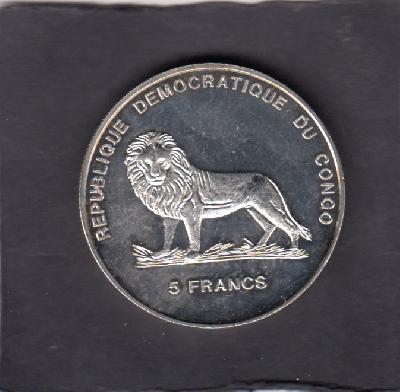 Beschrijving: 5 Francs DIANA VISIT TO INDIA